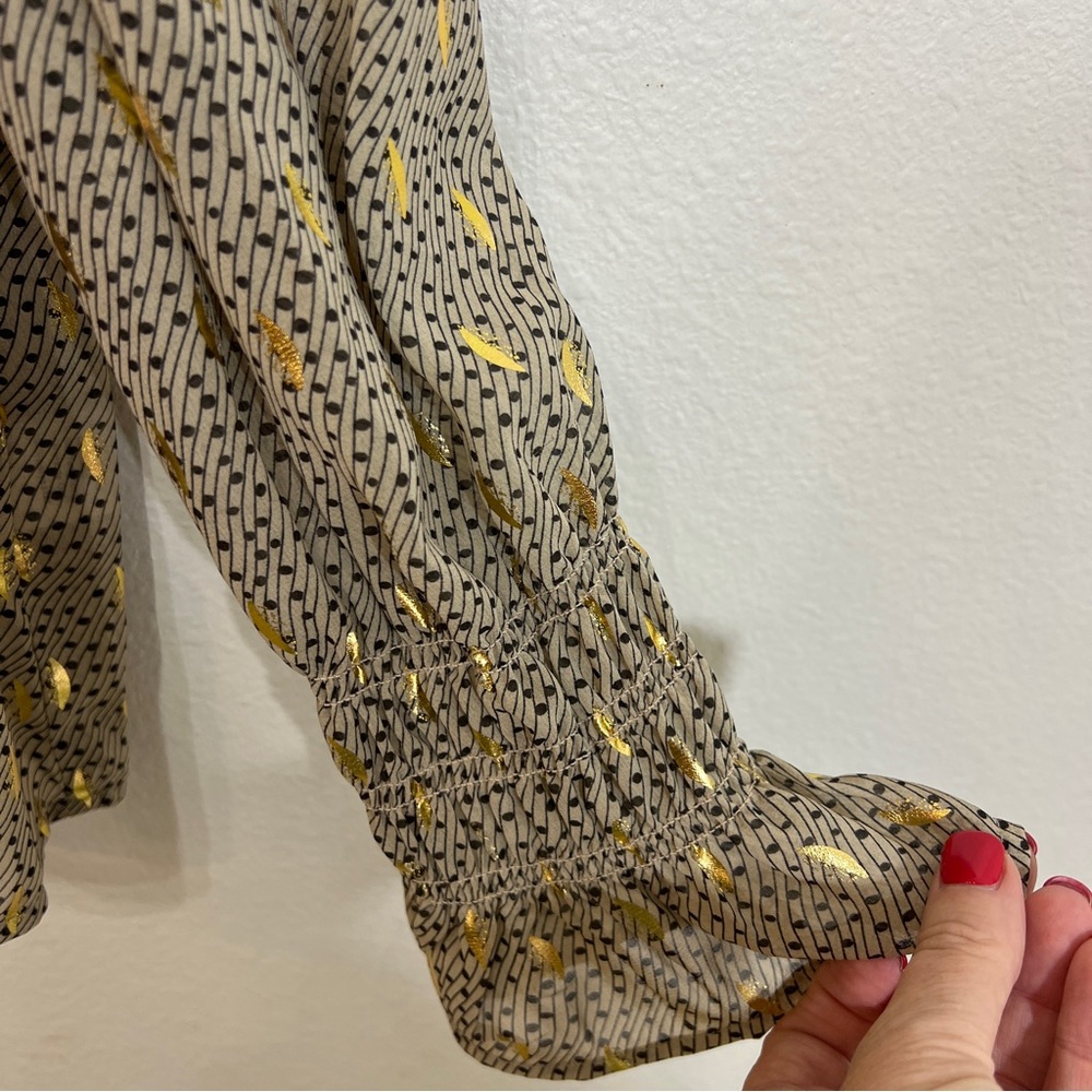 ELAN long sleeve metallic blouse - Picture 4 of 6